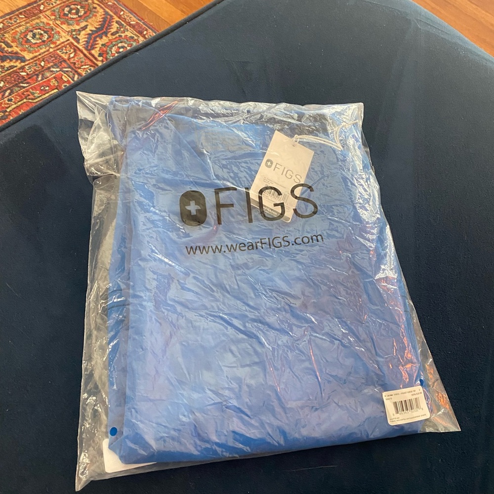 Figs Vibrant Blue Medical Scrub Top